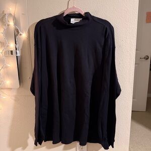 Vintage Gabicci Black Cotton Turtleneck